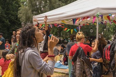 Peaceful Fair with many happy people