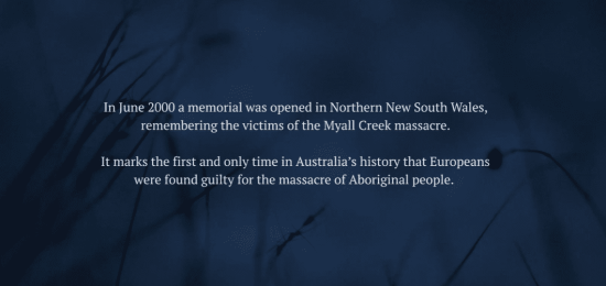 Remembering Myall Creel Massacre
