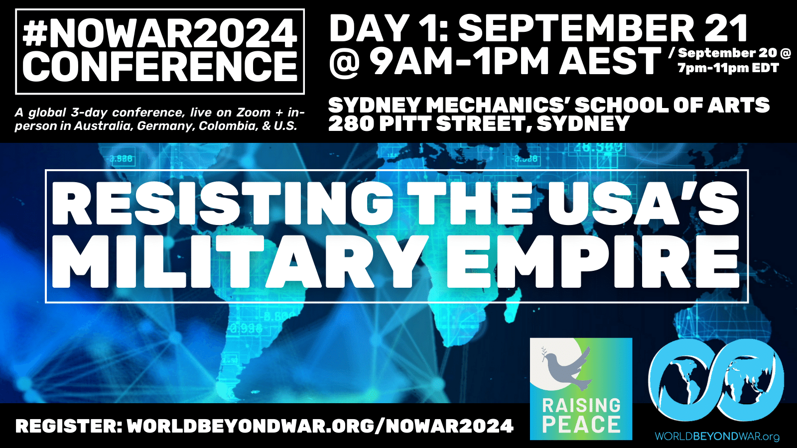 NoWar2024 Australia Graphic - Horizontal